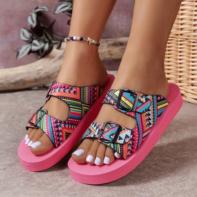 2024 Summer Premium Thick Platform Beach Slippers
