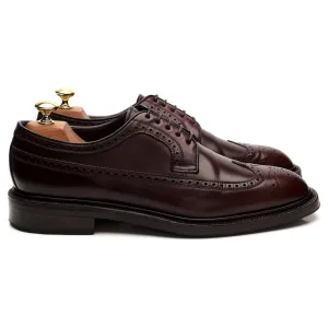 '532' Burgundy Cordovan Leather Derby Brogues UK 8 EE