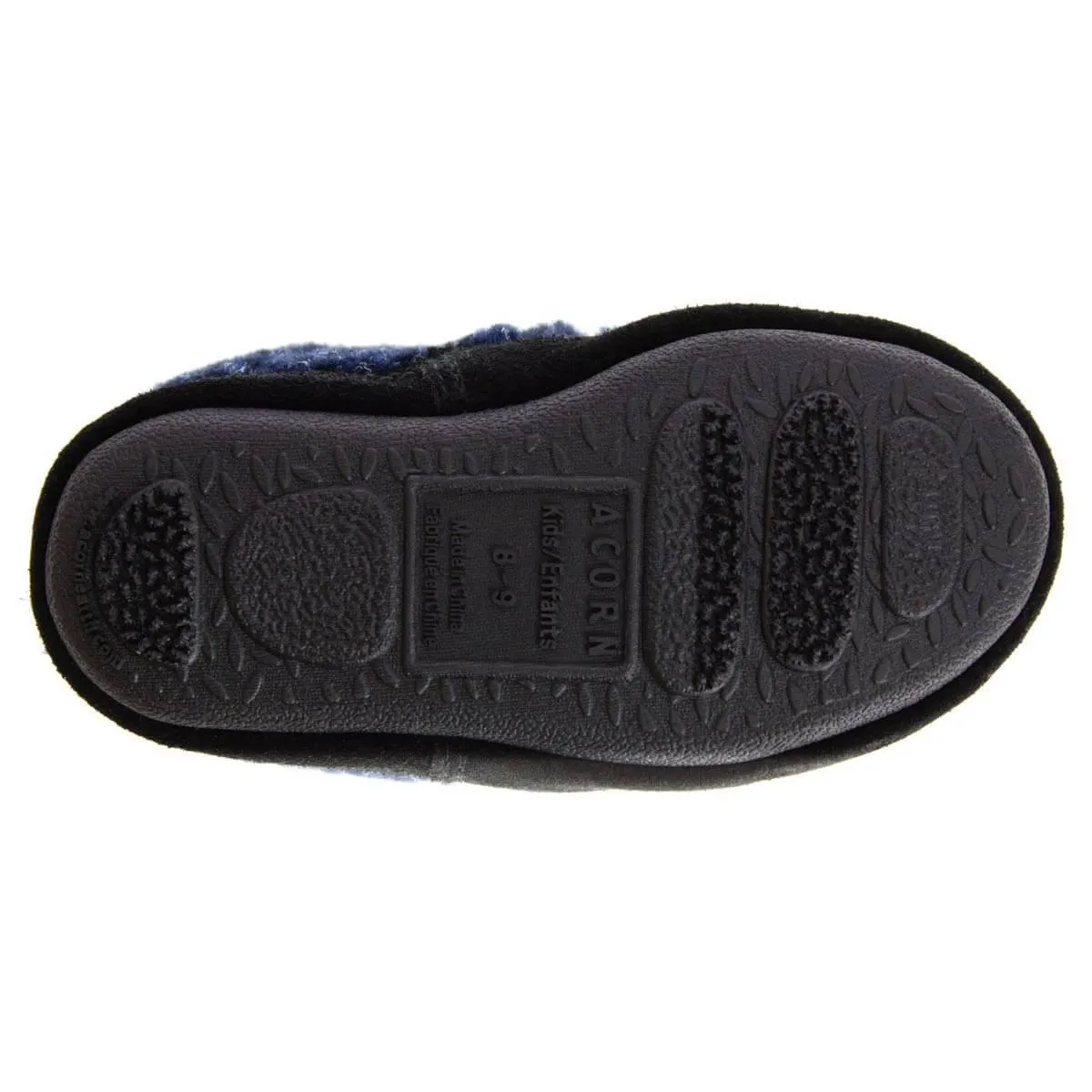 Acorn Kids' Moccasins Slipperss - Blue Check, K12/13 | A10089ACF12-13