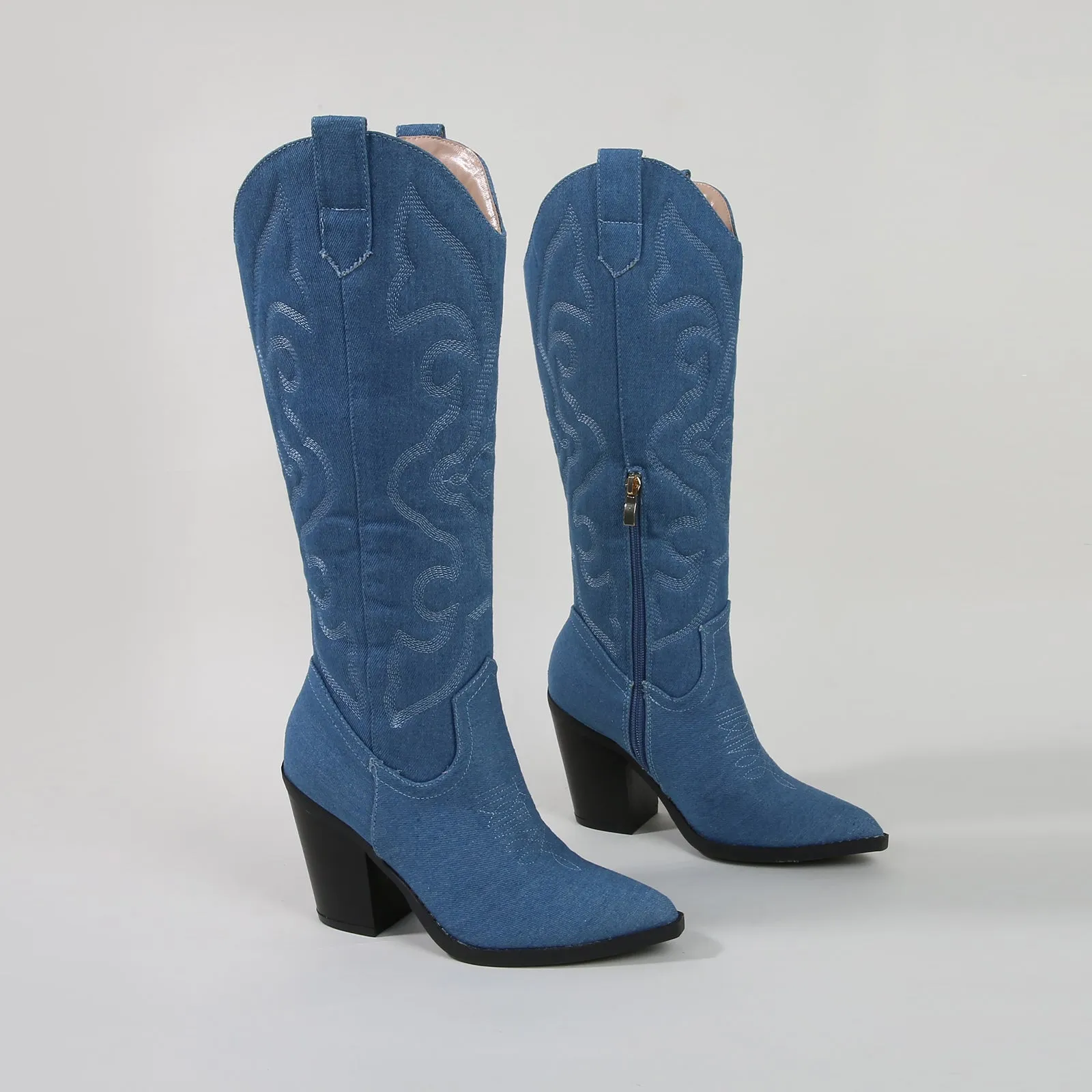 Arizona Faux Leather Cowboy Western Boots