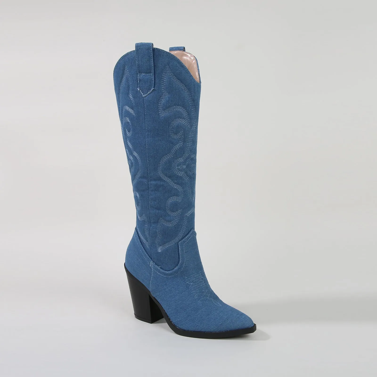 Arizona Faux Leather Cowboy Western Boots