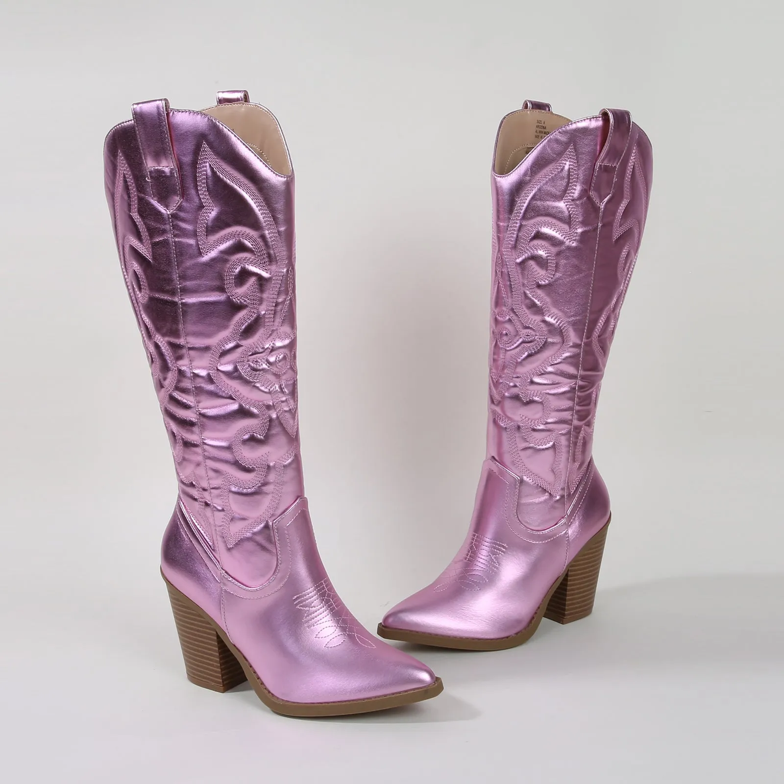 Arizona Faux Leather Cowboy Western Boots