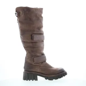 A.S. 98 Halpert Womens Brown Leather Zipper Knee High Boots