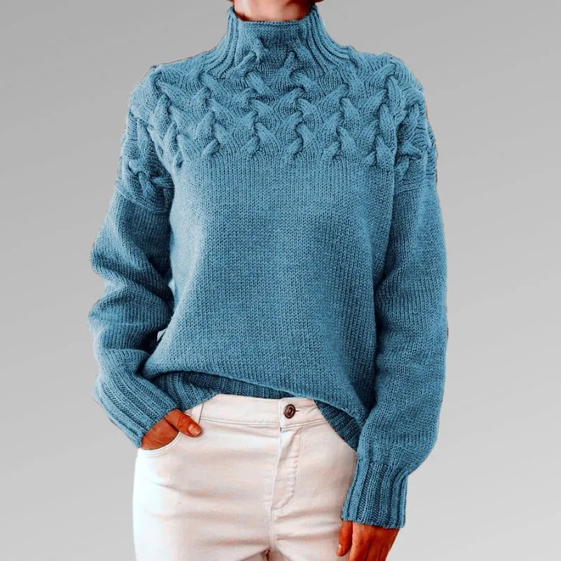 Ayla - Women's Turtleneck Sweater