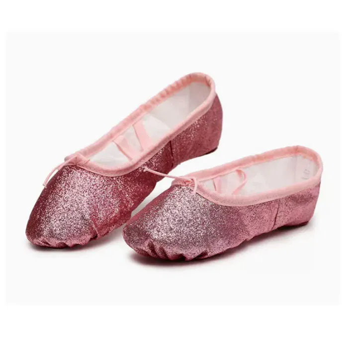 Ballet Shoes Glitter Wedding Party Dance Flats for Girls (Toddler/Little Kid/Big Kid)