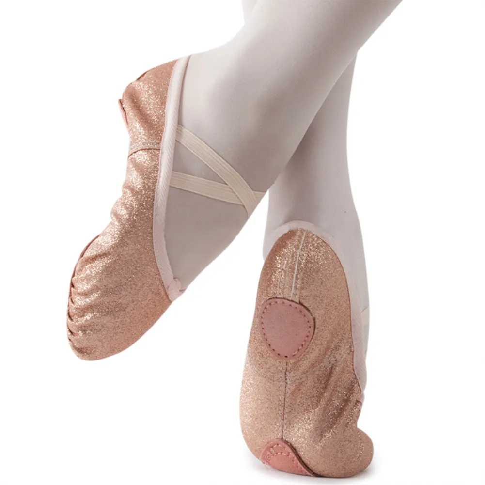 Ballet Shoes Glitter Wedding Party Dance Flats for Girls (Toddler/Little Kid/Big Kid)