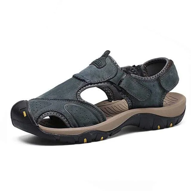 BAOLUMA Mens Black Sandals