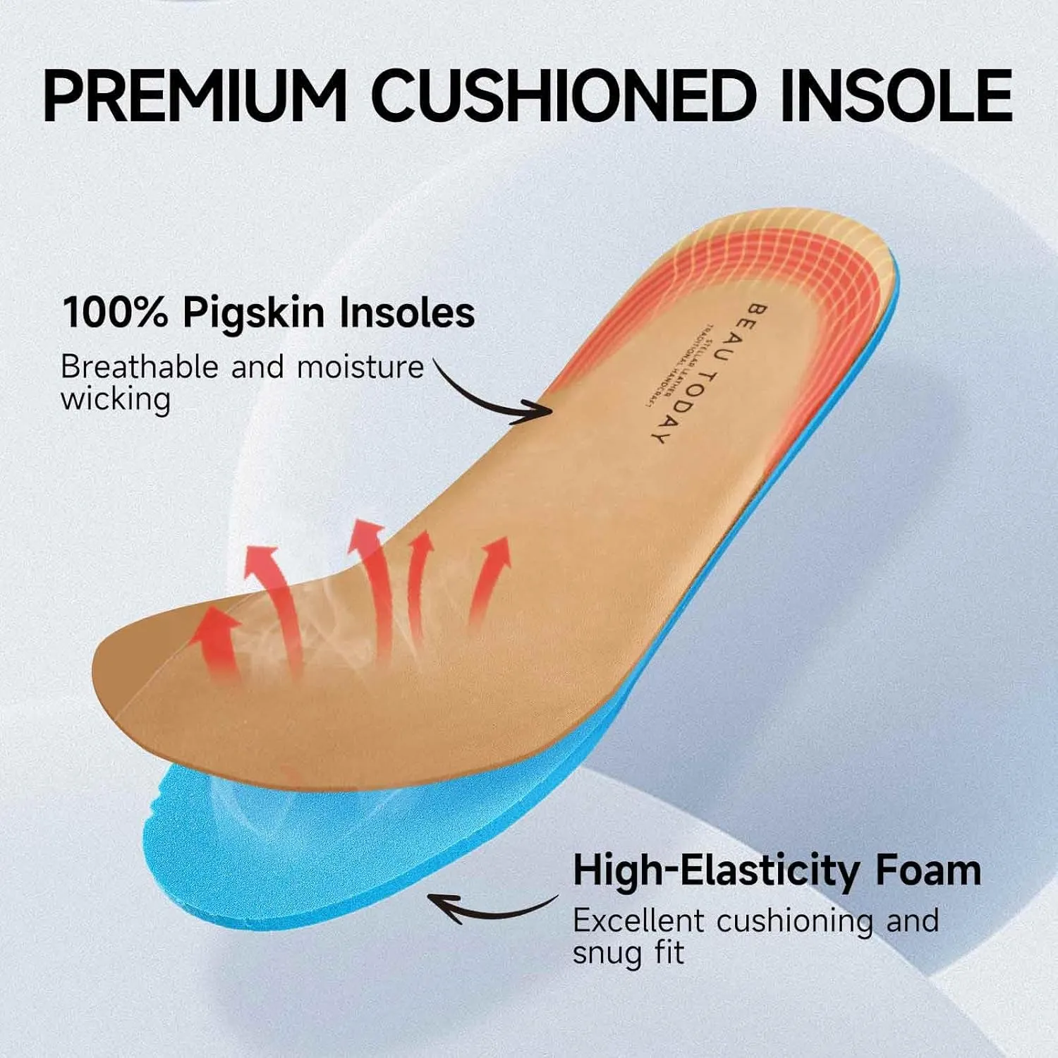 BEAU TODAY Chunky Loafers for Women, Womens Leather Platform Loafers, Lug Sole Tassel Slip On Loafers Shoes Brogues Wingtip Casual Business Shoes Comfortable Dressy