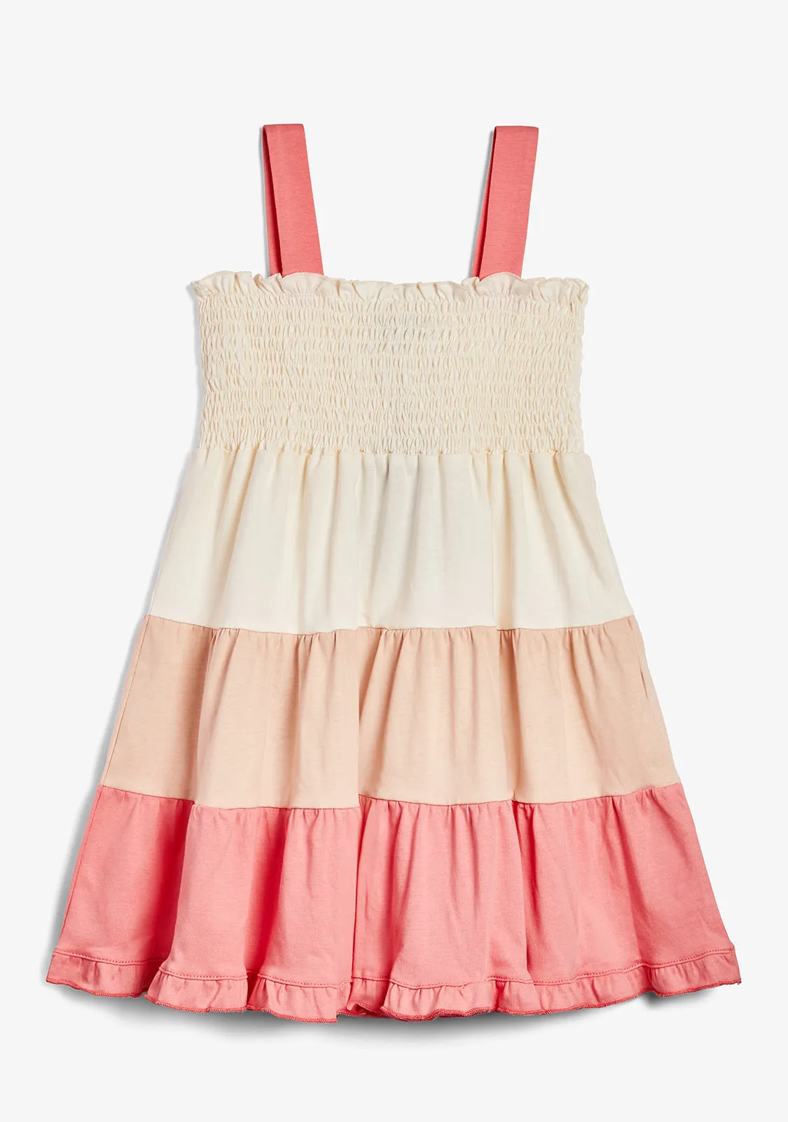 Beige Block Dress