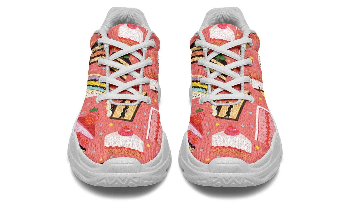 Cake Slice Pink Chunky Sneakers