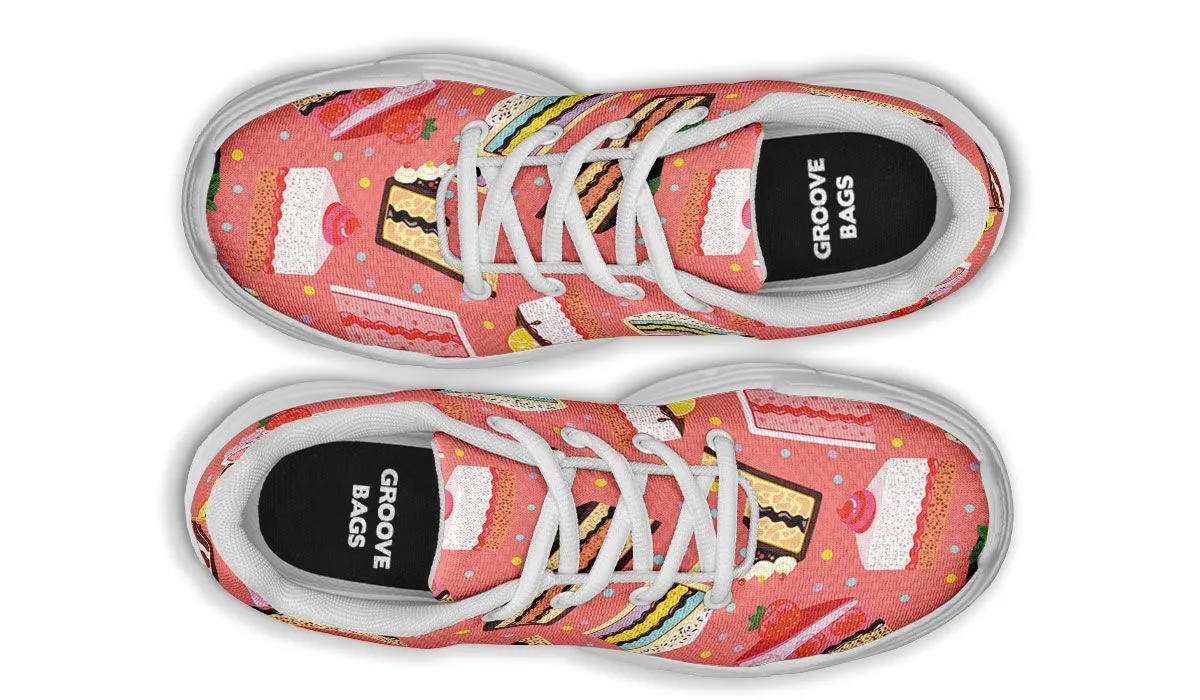Cake Slice Pink Chunky Sneakers