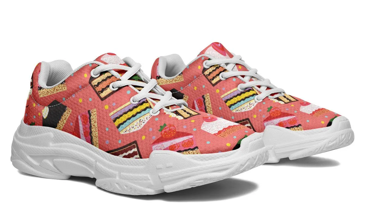 Cake Slice Pink Chunky Sneakers