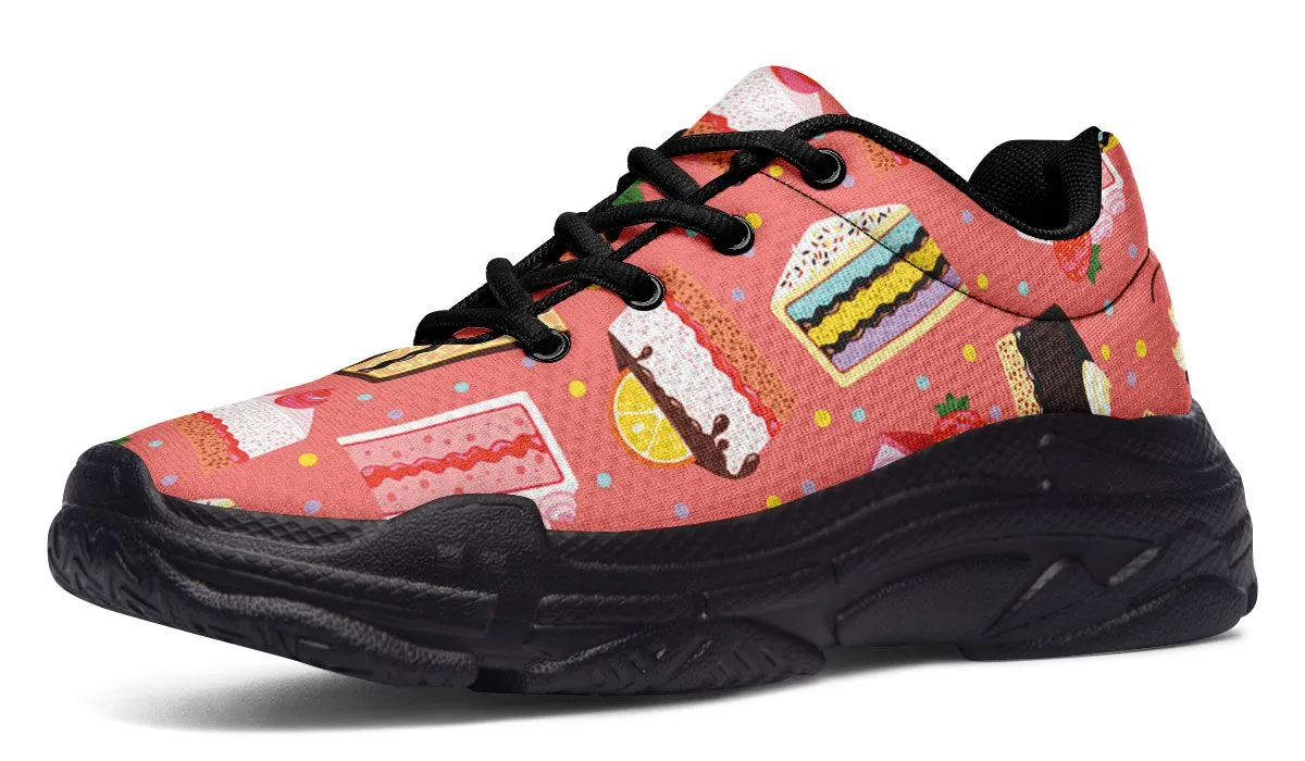 Cake Slice Pink Chunky Sneakers