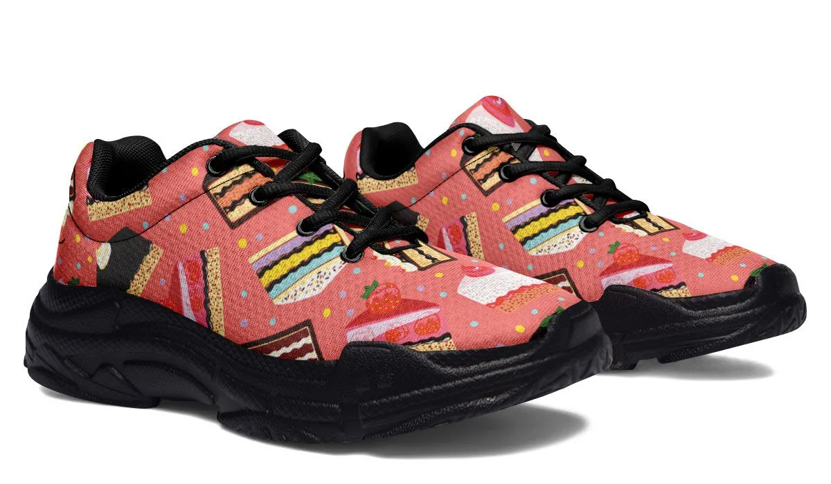 Cake Slice Pink Chunky Sneakers
