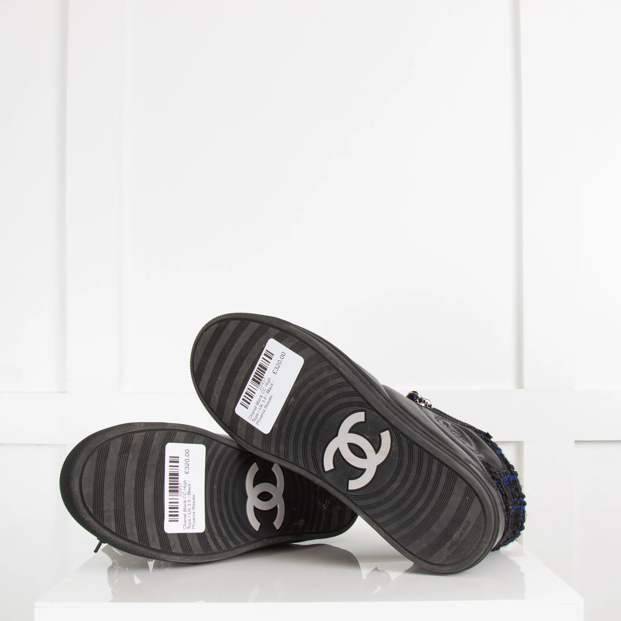 Chanel Black CC High Tops