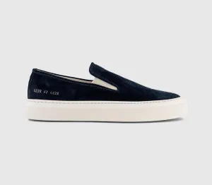 Common Projects Slip On Suede Trainers Navy