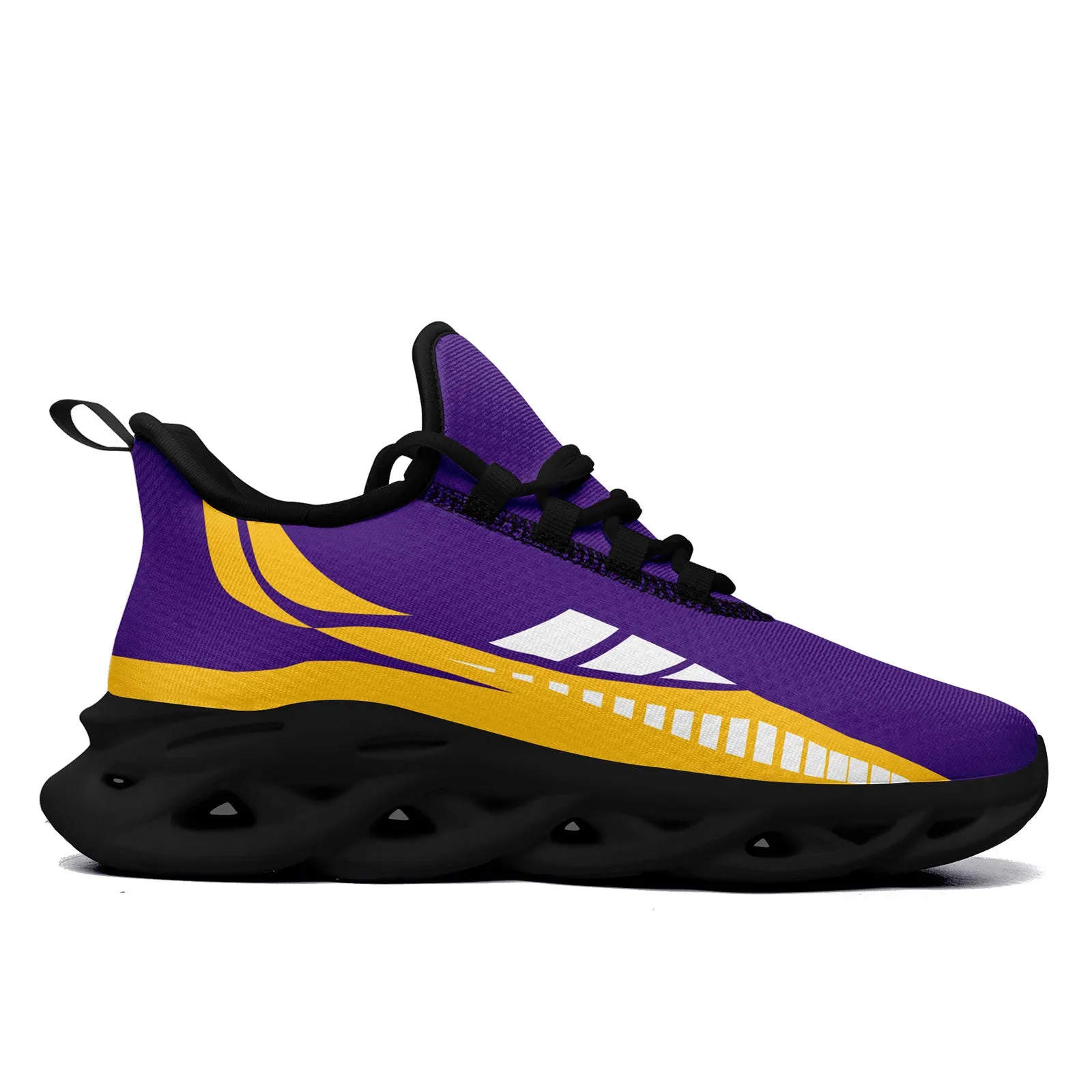 Custom Purple Yellow Minnesota Maxsoul Shoes Personalized Sneaker FN003-D020325-17