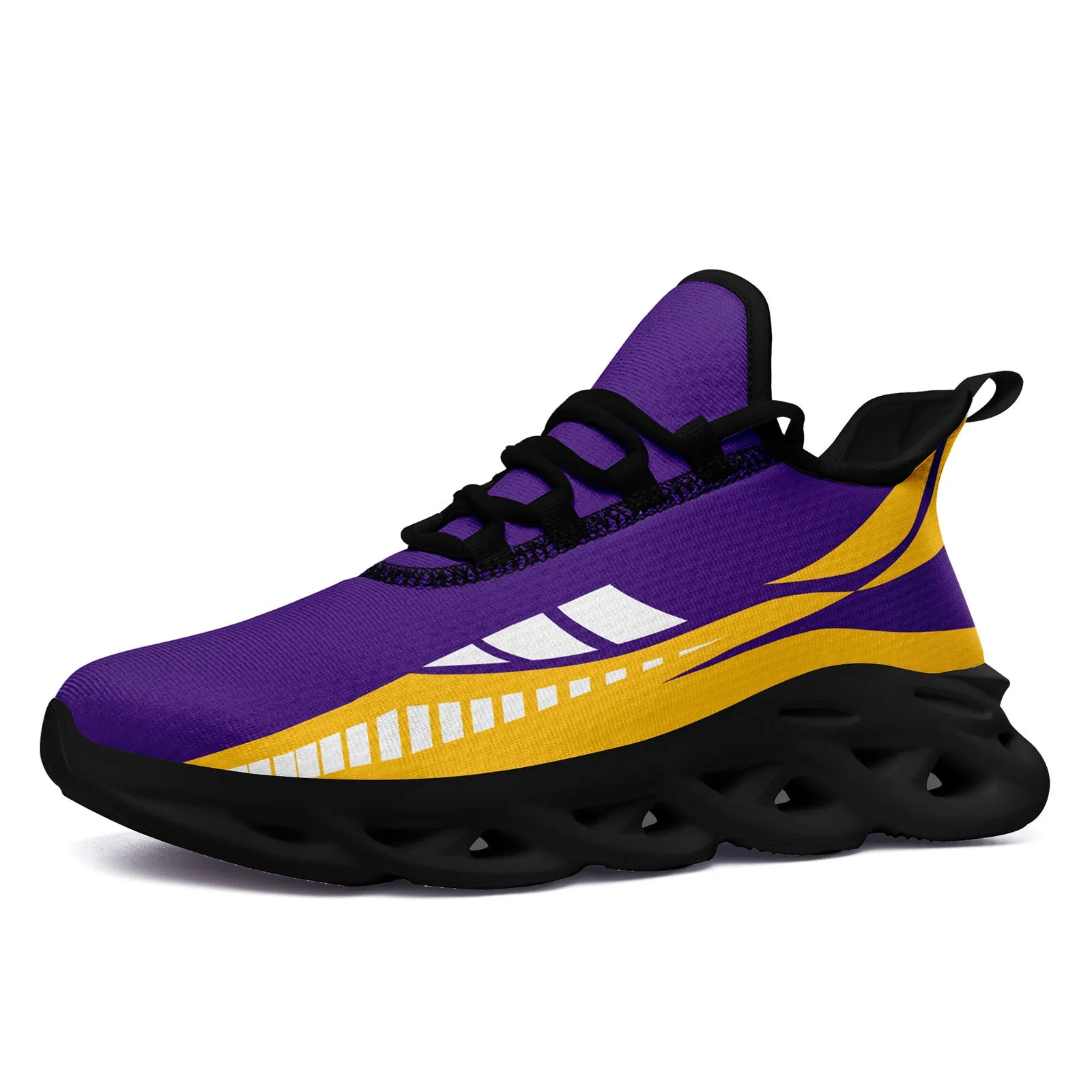 Custom Purple Yellow Minnesota Maxsoul Shoes Personalized Sneaker FN003-D020325-17