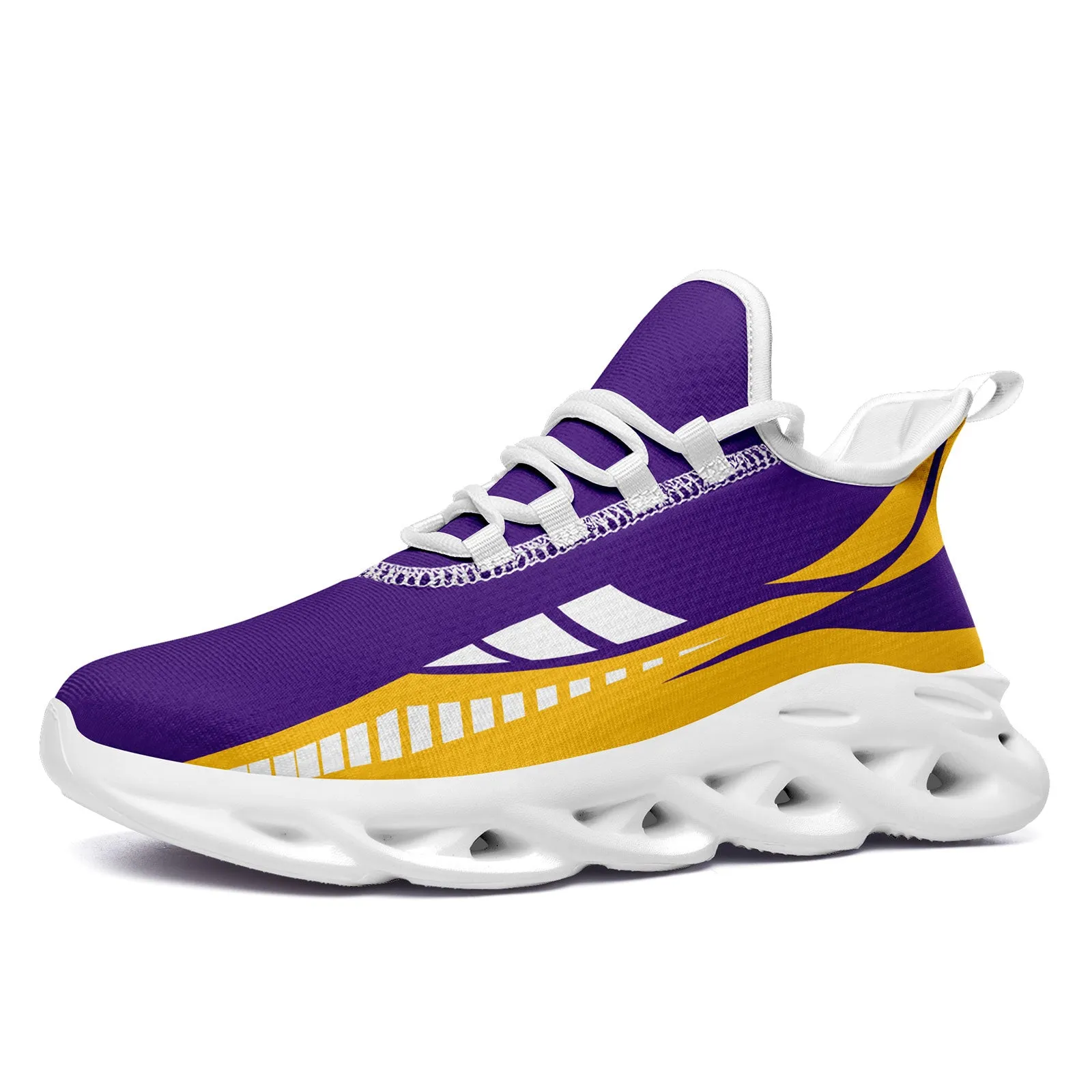 Custom Purple Yellow Minnesota Maxsoul Shoes Personalized Sneaker FN003-D020325-17