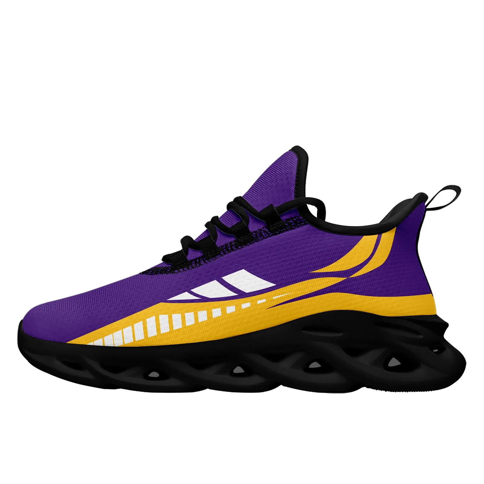 Custom Purple Yellow Minnesota Maxsoul Shoes Personalized Sneaker FN003-D020325-17