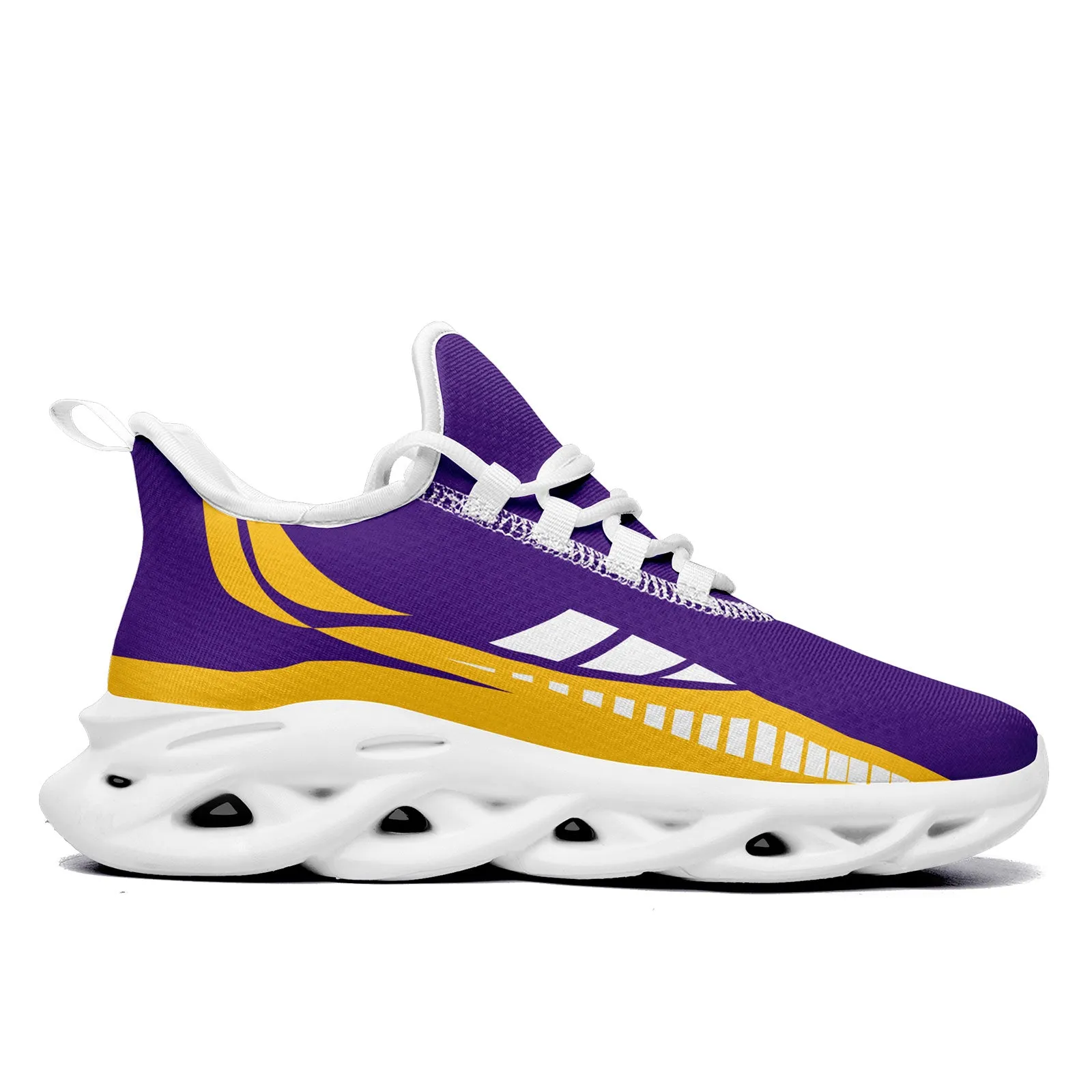 Custom Purple Yellow Minnesota Maxsoul Shoes Personalized Sneaker FN003-D020325-17