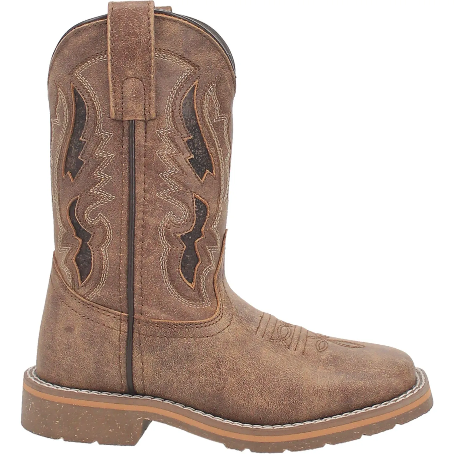 Dan Post Kids Unisex Marty Tan Leather Cowboy Boots