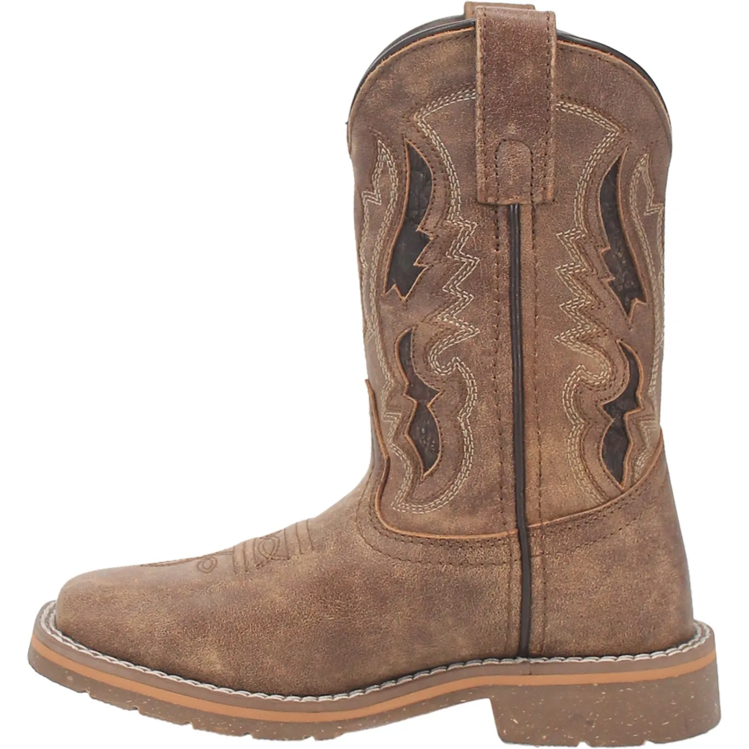 Dan Post Kids Unisex Marty Tan Leather Cowboy Boots