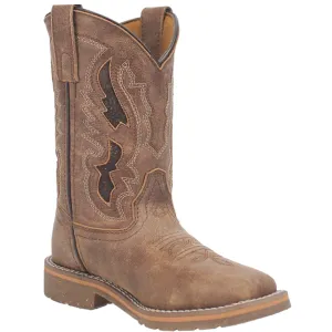 Dan Post Kids Unisex Marty Tan Leather Cowboy Boots