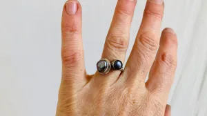 Duo of Pearl Rings. Size 5.75 & 6