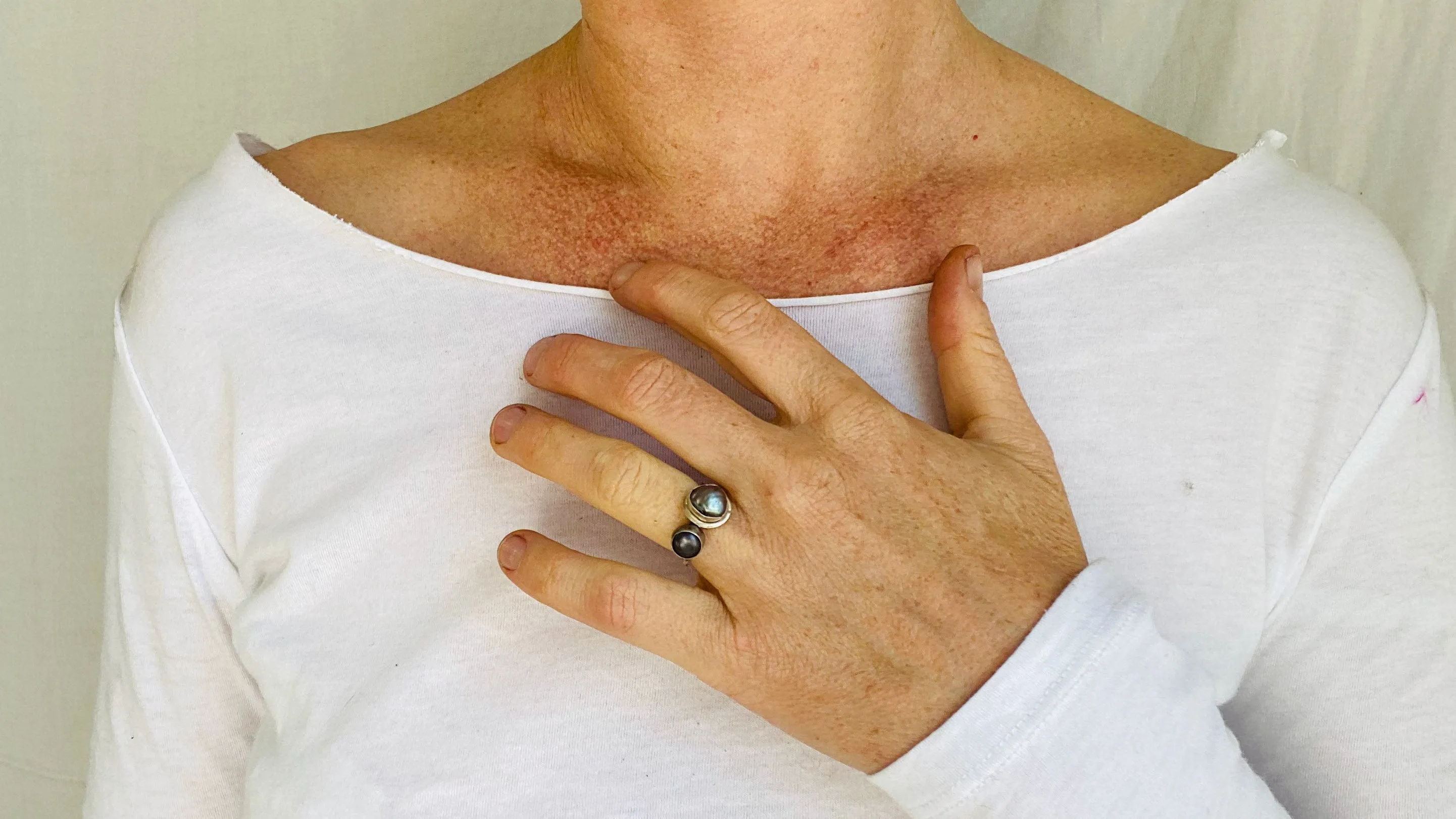 Duo of Pearl Rings. Size 5.75 & 6