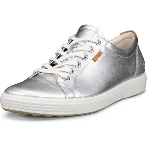 Ecco Women's Soft 7 Sneakers- Silver Metallic