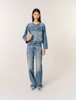 Embroidered denim jacket
