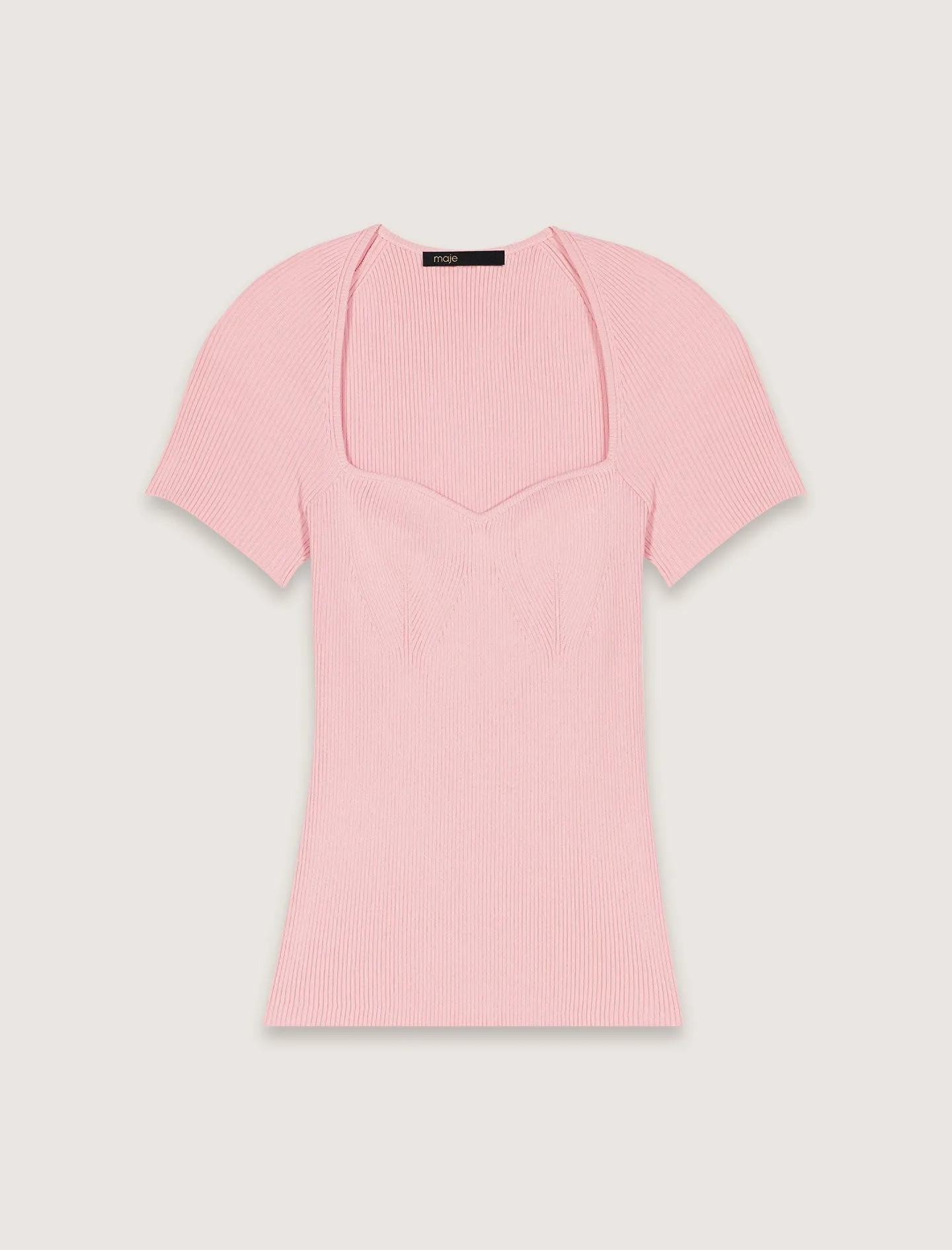 Fine ribbed t-shirt