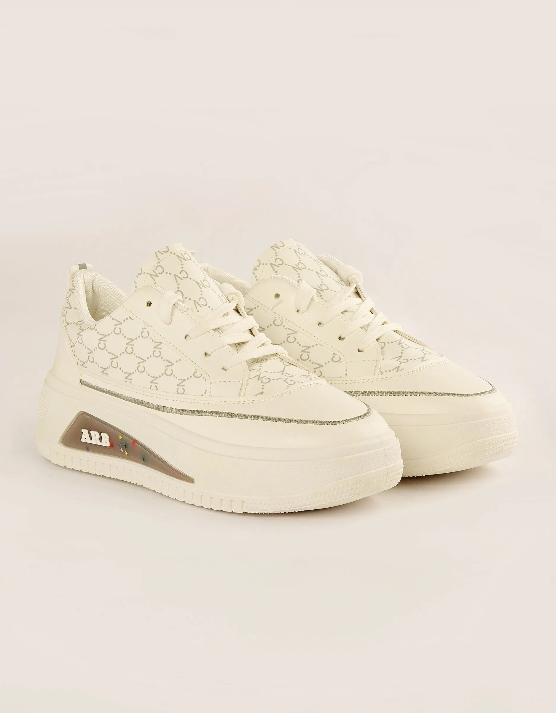 Graphite Edge Platform Sneakers