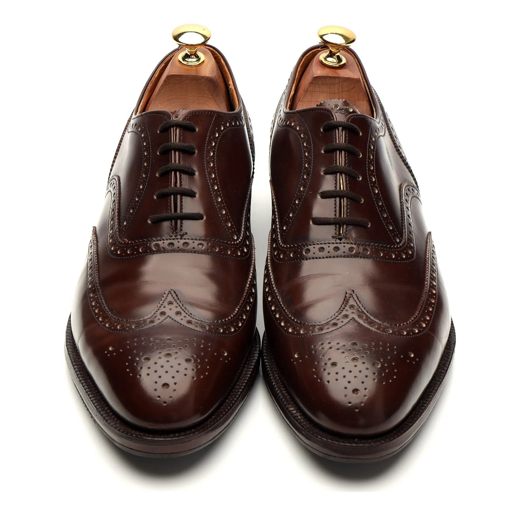 'Hickstead' Dark Brown Leather Oxford Brogues UK 9 F