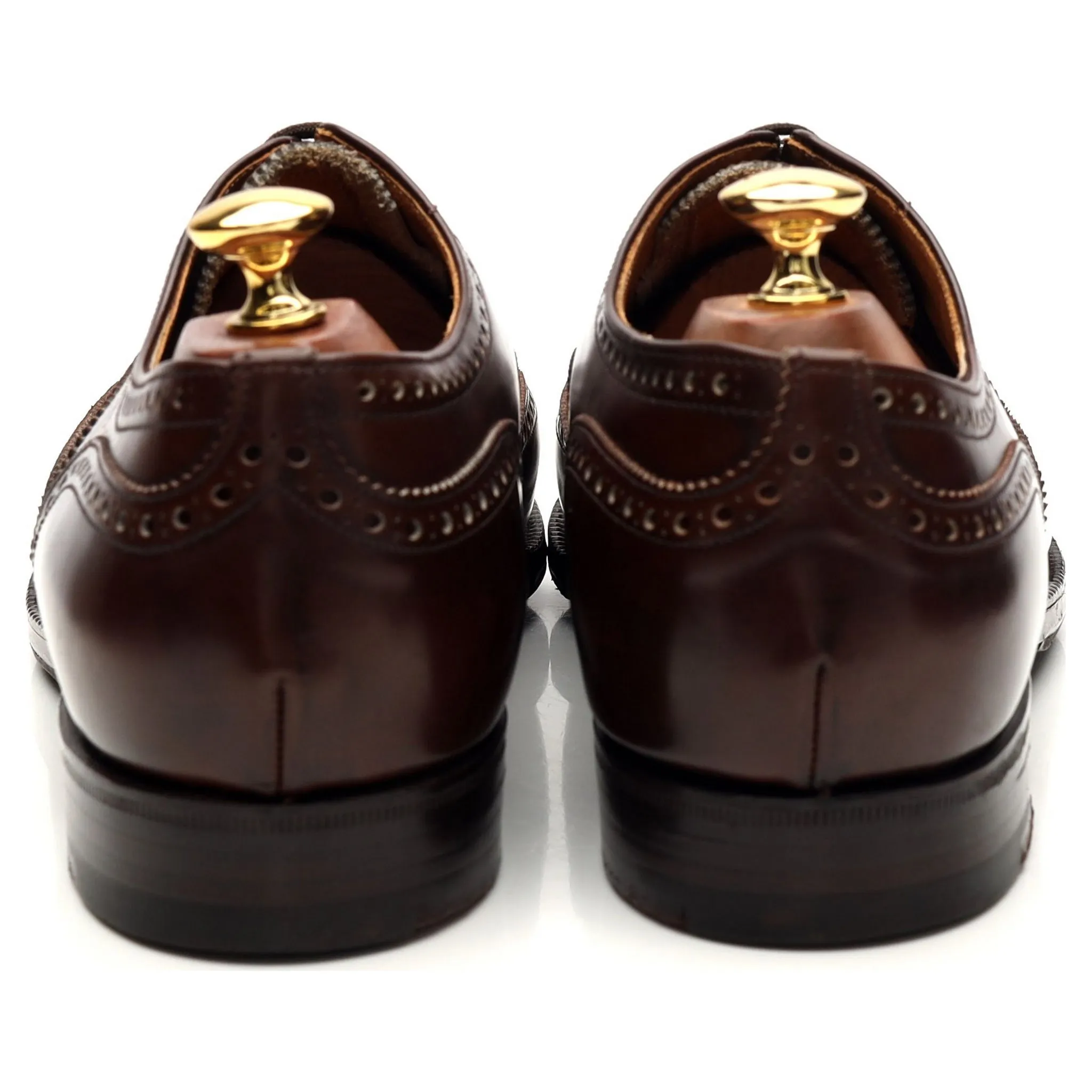 'Hickstead' Dark Brown Leather Oxford Brogues UK 9 F