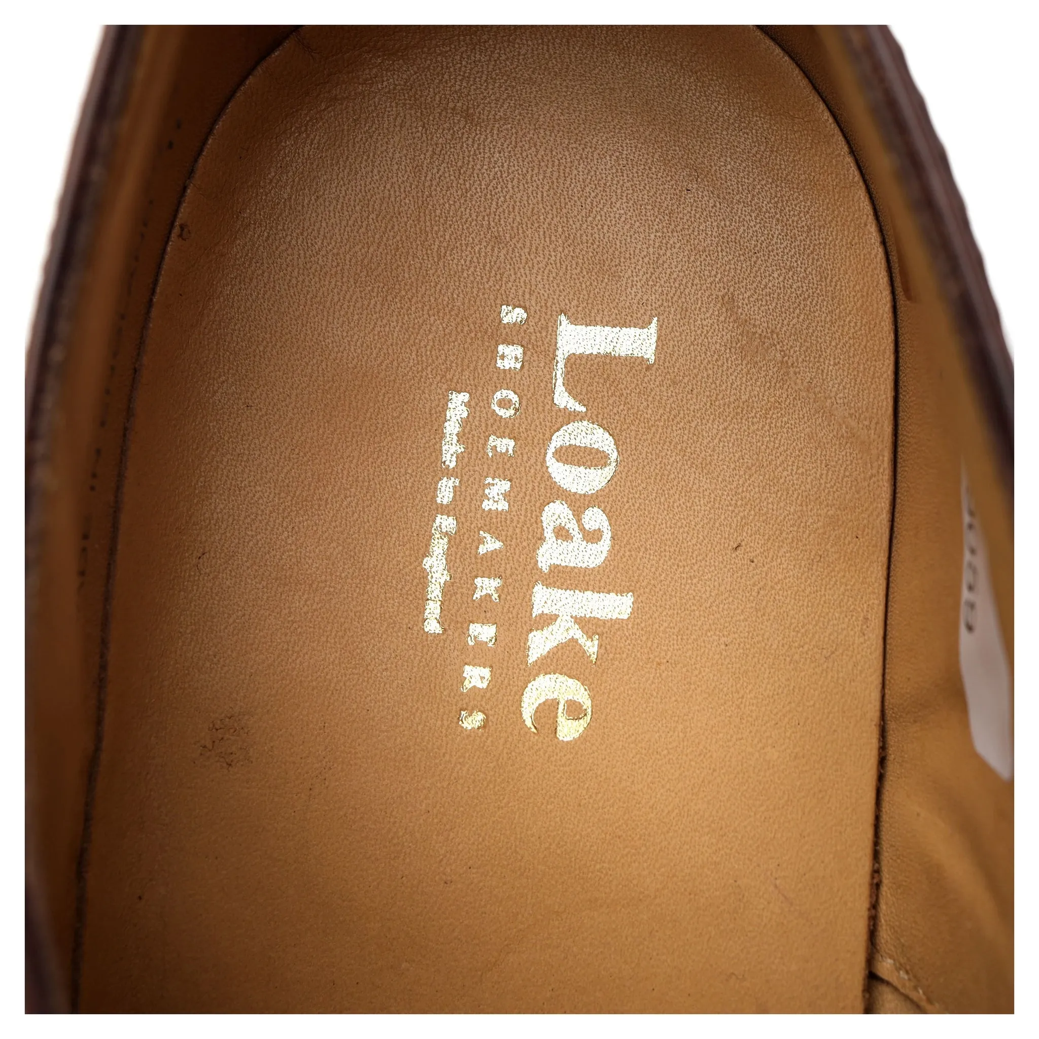 'Hoxton' Tan Brown Leather Derby Brogues UK 7.5 F