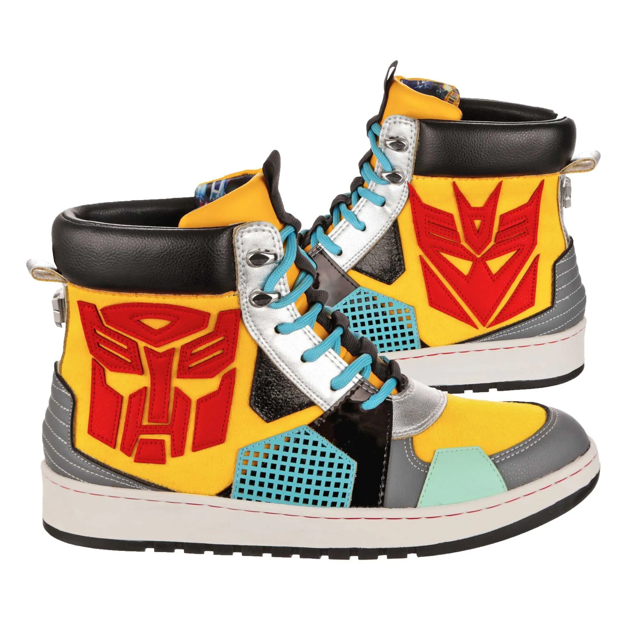 Irregular Choice Womens Transformers Sting Like A Bee High Top Trainers - Yellow