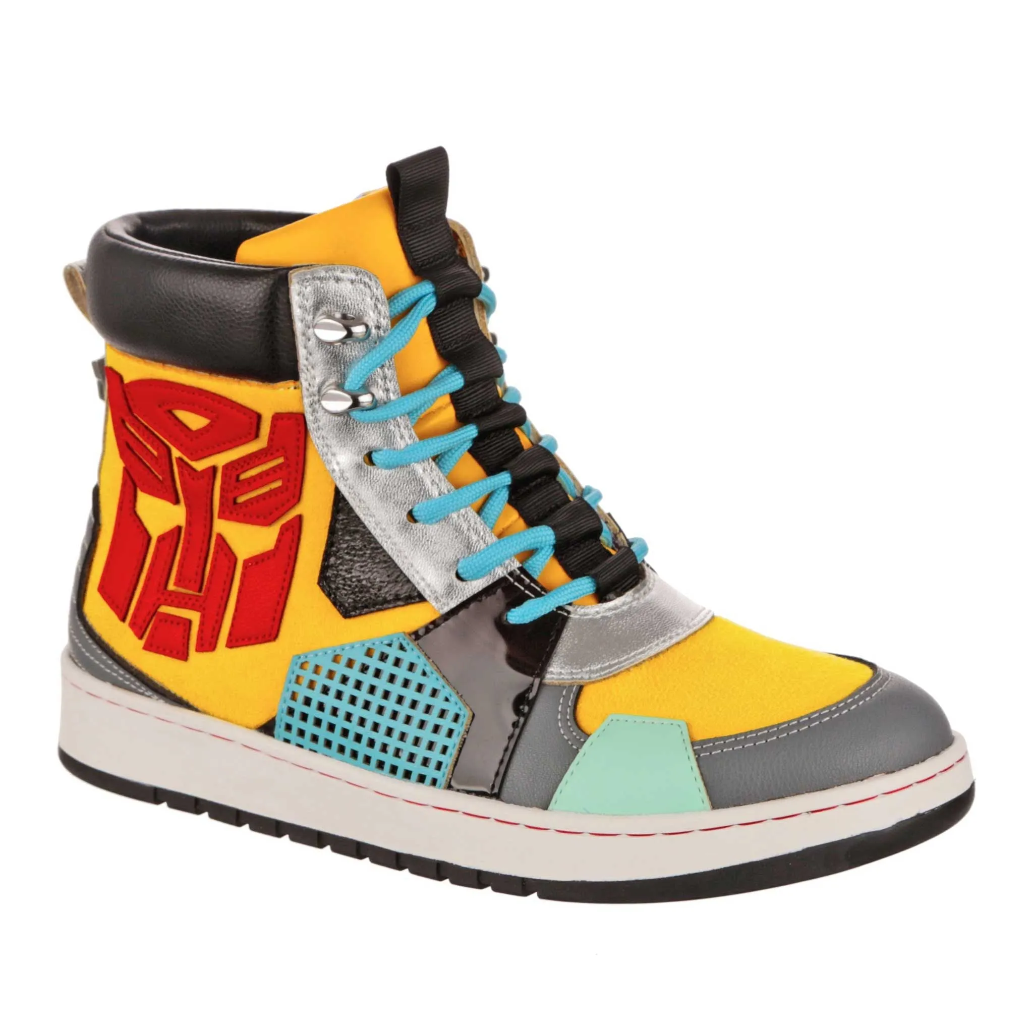 Irregular Choice Womens Transformers Sting Like A Bee High Top Trainers - Yellow