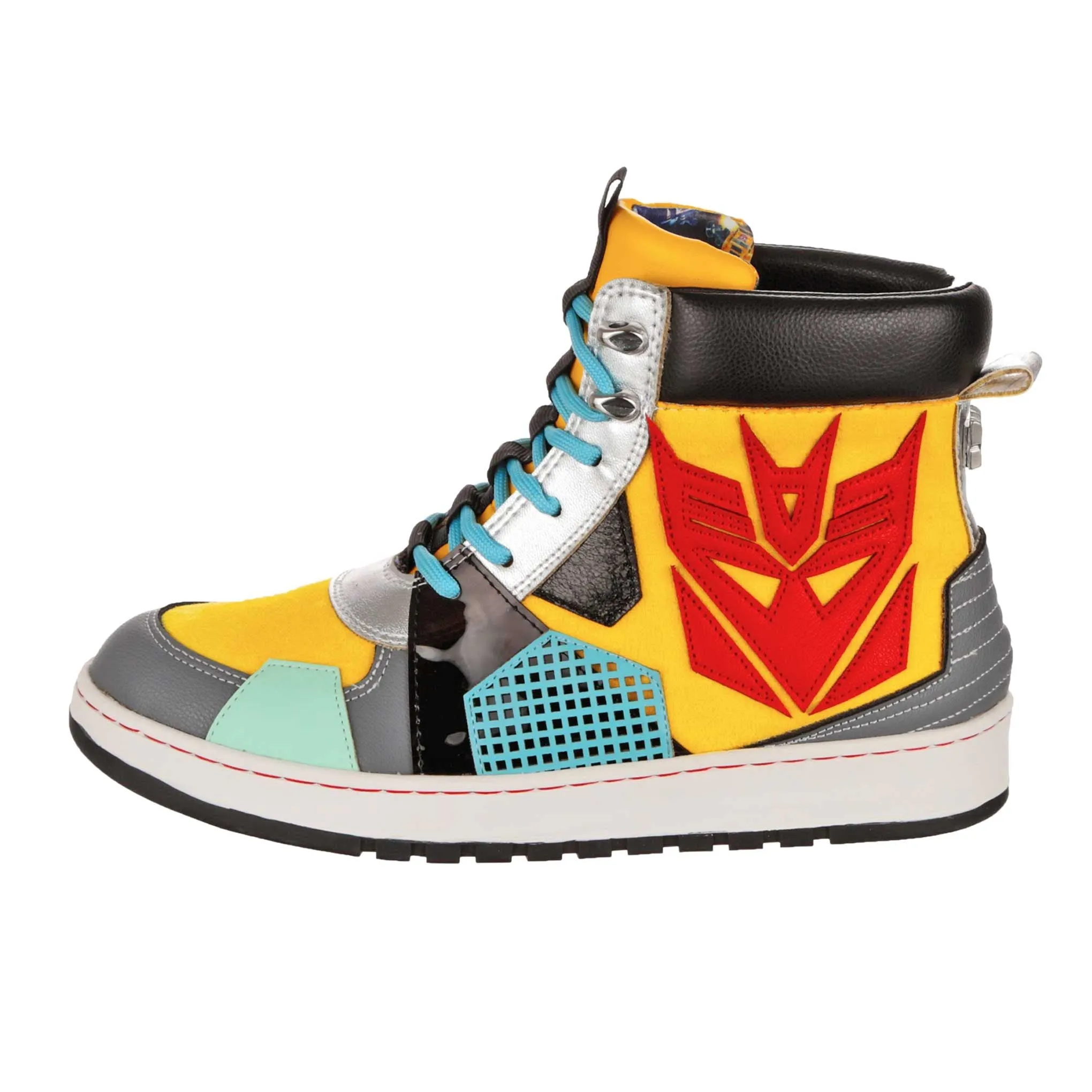 Irregular Choice Womens Transformers Sting Like A Bee High Top Trainers - Yellow