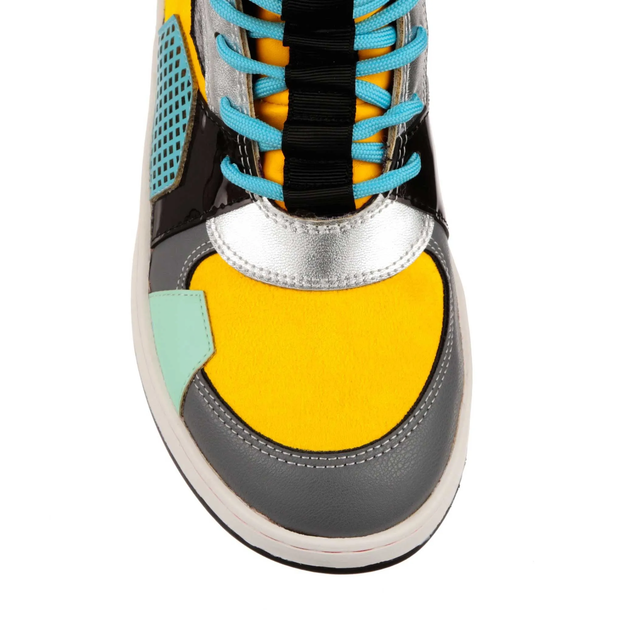 Irregular Choice Womens Transformers Sting Like A Bee High Top Trainers - Yellow