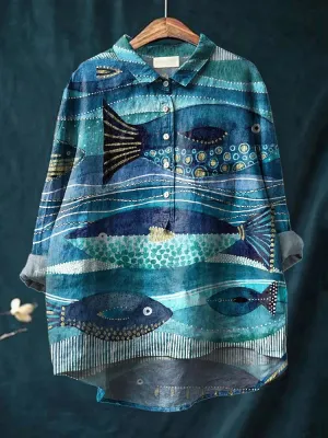JACKY - Ocean Art Shirt