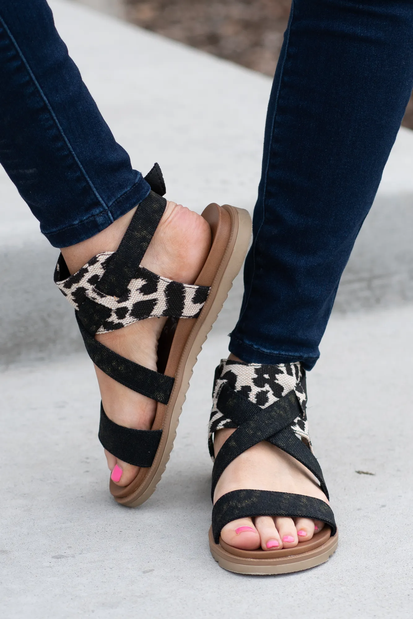 Jayla Black 2 Leopard Print Sandals