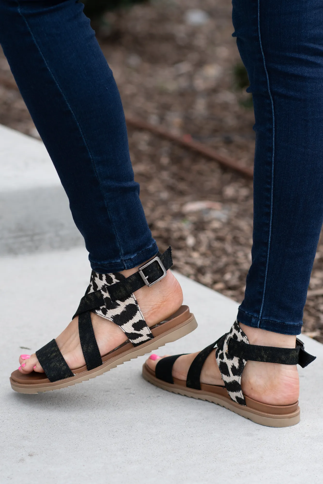 Jayla Black 2 Leopard Print Sandals