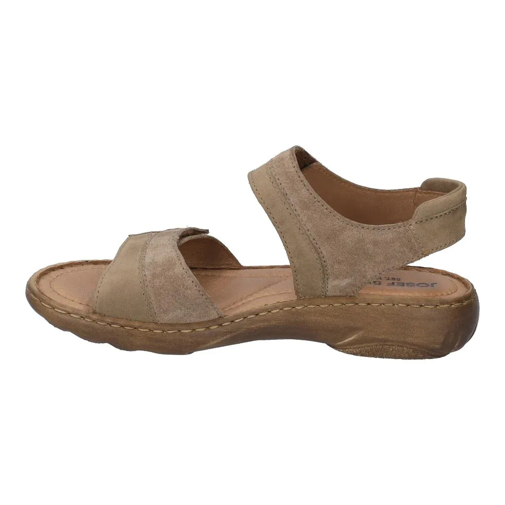 Josef Seibel Women's Debra 19 Leather Adjustable Sandals Beige