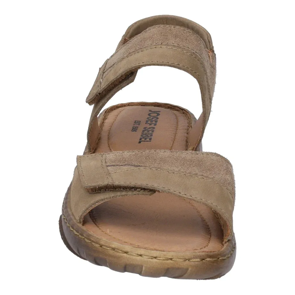 Josef Seibel Women's Debra 19 Leather Adjustable Sandals Beige