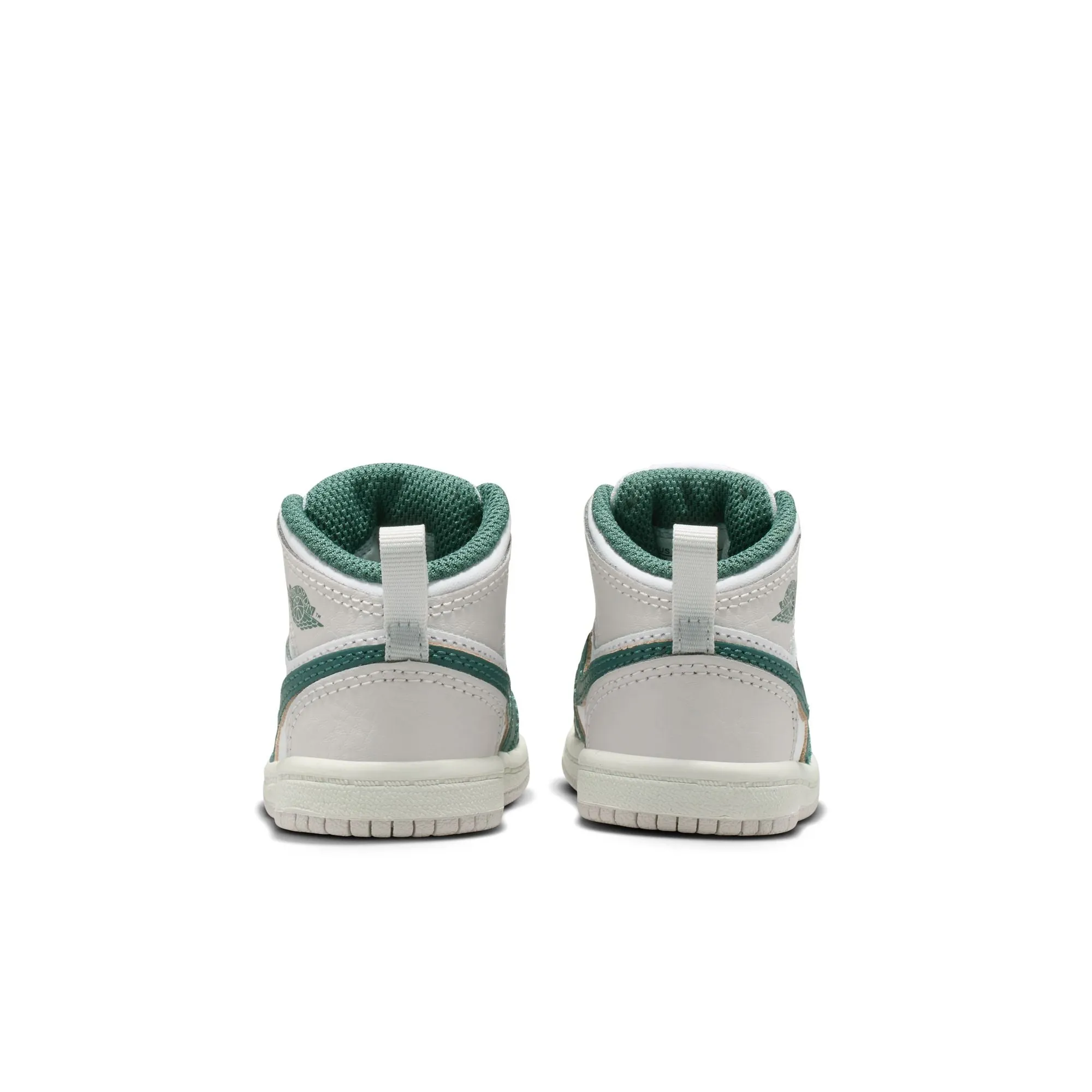 KIDS JORDAN 1 MID SE TD (WHITE/OXIDIZED GREEN/SAIL)