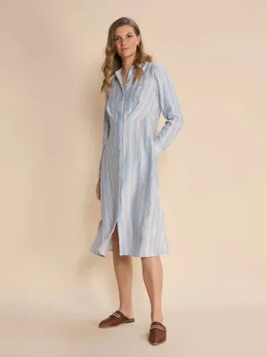 Korina Striped Linen Dress