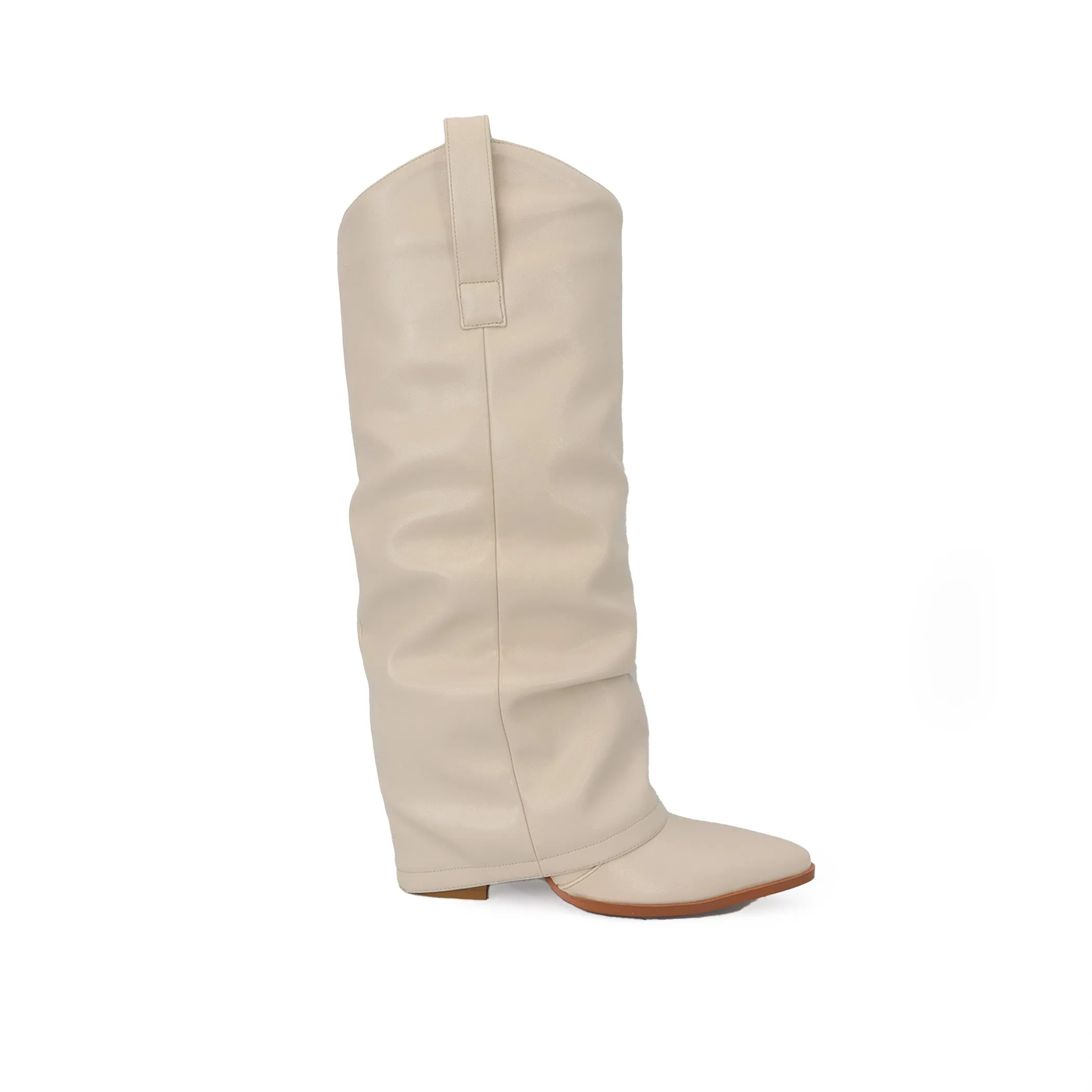 KWEEN Women's Western Boot With Pull Tab