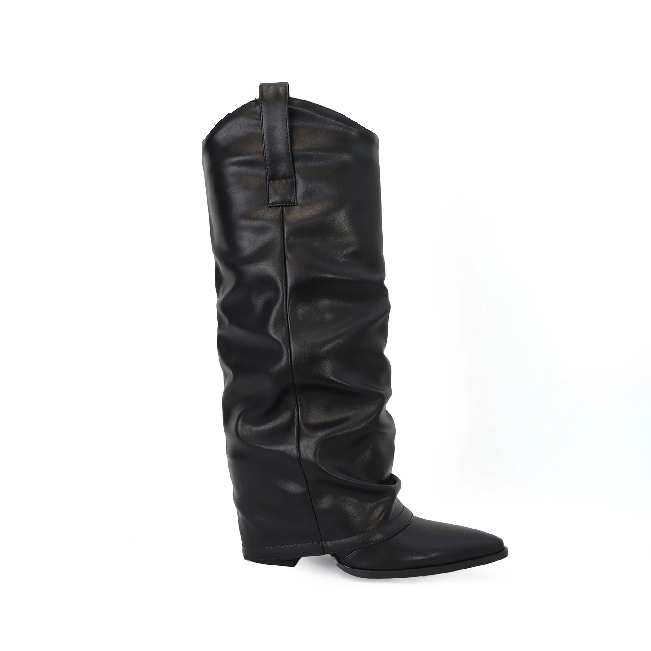 KWEEN Women's Western Boot With Pull Tab